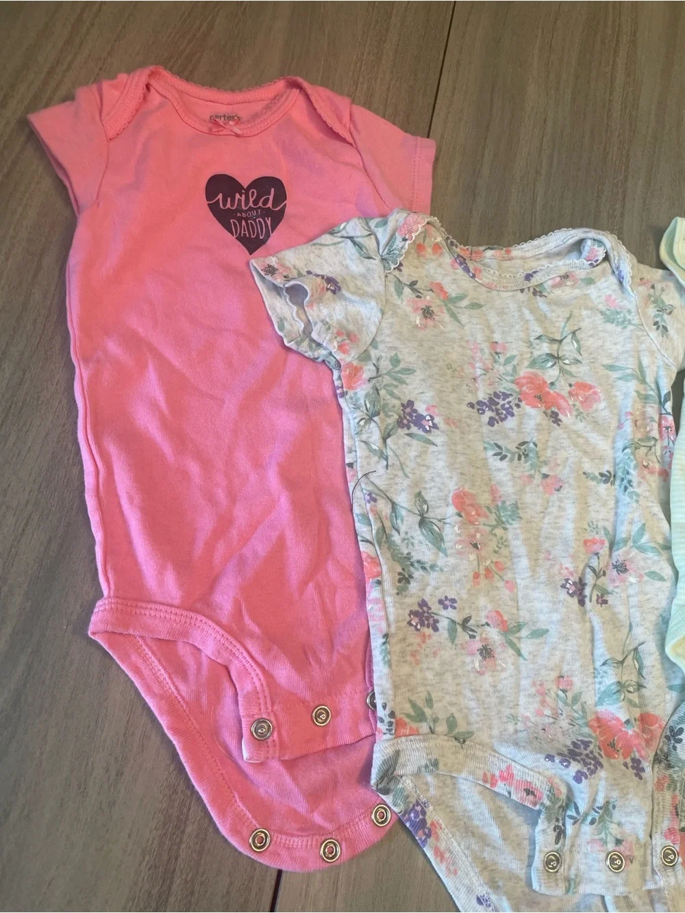 6 Month Baby Girl Onesie Bundle – 5 Piece Lot